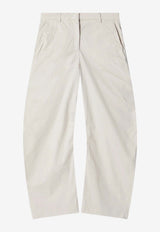 Acne Studios Barrel-Leg Casual Pants Beige AK1041CO/S_ACNE-AGU