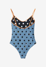 Polka Dots One-Piece Swimsuit