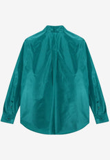 Fendi Long-Sleeved Silk Shirt Green FS8333AW7C/S_FENDI-F1UKL