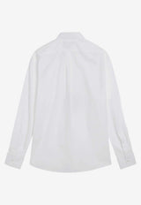 Dolce & Gabbana Martini Long-Sleeved Poplin Shirt White G5ML1TFU5T9/S_DOLCE-W0800