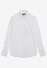 Dolce & Gabbana Martini Long-Sleeved Poplin Shirt White G5ML1TFU5T9/S_DOLCE-W0800
