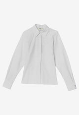 Fendi Striped Buttoned Shirt White FS8204AWZX/P_FENDI-F0NM