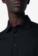 ZEGNA Logo Polo T-shirt Navy H794UH348A3/S_ZEGNA-B09