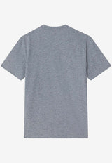 Fendi Logo Printed T-shirt Gray FS7254AVF8/R_FENDI-F0TAZ