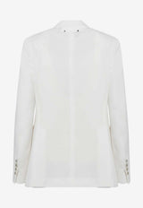 Golden Goose DB Double-Breasted Wool-Blend Blazer White GWP00829P001382/S_GOLDE-11364