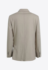 AMI PARIS Wool Gabardine Blazer Beige HBV764WV0194/S_AMI-A036