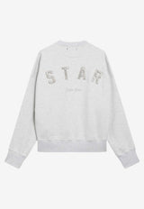 Golden Goose DB Embellished Star Oversized Sweatshirt Gray GUP02716P002413/S_GOLDE-60665