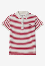 Golden Goose DB Kids Boys Striped Polo T-shirt Red GKP02055P002235/S_GOLDE-83270