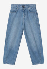 Givenchy Kids Boys Embroidered Faded Jeans Blue H31088DE/S_GIV-Z25