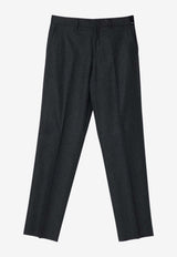 Fendi Tailored Cashmere Pants Green FB1020ASCA/P_FENDI-F0UU0