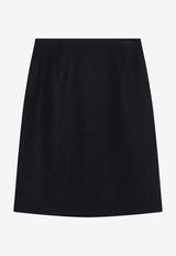 Loro Piana Vivian Mini Cashmere Skirt Blue FAP0429WS/R_LORO-W000