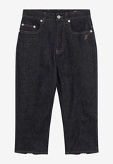 Jacquemus High-Waist Capri Jeans Blue PAW00619AD00041/S_JACQM-390