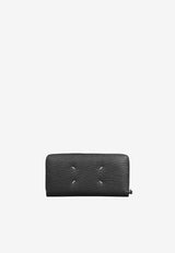 Maison Margiela Four Stitches Zip-Around Wallet Black S56UI0110P4455/S_MARGI-T8013