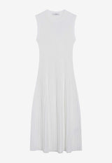 Max Mara Pegizio Crepe Midi Dress White MXPEGIZIOVI/S_MAXM-001