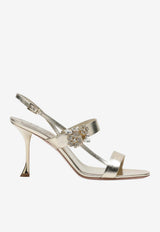 Roger Vivier Efflorescence Metallic Nappa Sandals Silver RVW81544800KAC/S_ROGVI-G005