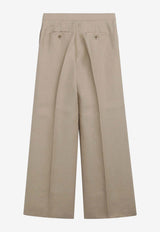 Max Mara Straight-Leg Tailored Pants Beige MXSBIGLI/S_MAXM-003
