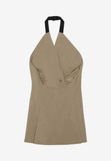Max Mara Nuraghe Tailored Halter Top Beige MXSNURAGHECO/S_MAXM-007