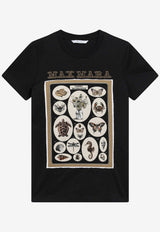 Max Mara Padino Embroidered T-shirt Black MXMSPADINOCO/S_MAXM-018