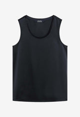 'S Max Mara Satin Wide-Strap Sleeveless Top Blue SMMESTRIVI/S_MAXS-005