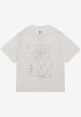 Rick Owens Brad Temple Crewneck T-shirt White RR01F2232JAEP13/S_RICKO-1109
