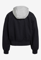 Prada Wool Hooded Jacket Navy SGD079OOO1W2G/S_PRADA-F0124