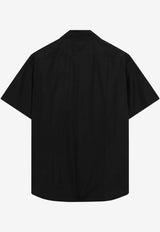 Prada Poplin Short-Sleeved Shirt Black P411JOOO1XV2/S_PRADA-F0002