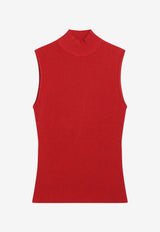 Loewe High-Neck Ribbed Top Red S540Y55K74VI/S_LOEW-7100