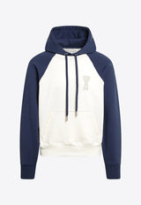 AMI PARIS Ami De Coeur Hooded Sweatshirt White USW782747/S_AMI-A027