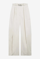 Sportmax Oversized Vanilla Gabardine Pants Beige SPXIDONEOCO/S_SPORM-001