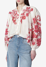 Etro Floral Embroidered Blouse White WRIA004899SP5I8/S_ETRO-X0808