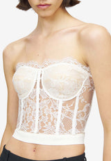 Lace Strapless Corset Top