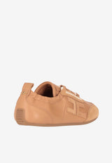Elisabetta Franchi Low-Top Leather Sneakers Beige SA39G61E2_AI6