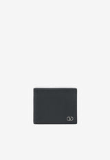 Valentino Garavani Hammered Leather Bifold Wallet 7Y2P0AP3UAG/R_VALE-0NO_100-U