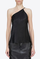 Rick Owens One-Shoulder Slip Top Black RP01F6117CC_09