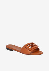 Fendi Leather Baguette Slides Brown 8R8136AE7T/S_FENDI-F1C4R