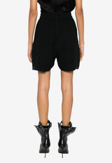Rick Owens Drawstring Mini Shorts Black RP01F6351G_09