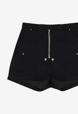 Rick Owens Mini Tailored Shorts Black RP01F6306WT_09