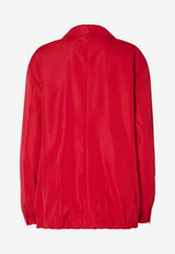 Fendi Single-Breasted Buttoned Blazer Red FJ7699AW9B/S_FENDI-F1W0B