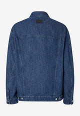 Fendi Oversized Denim Jacket Blue FW1131AWMM/S_FENDI-F0QA2