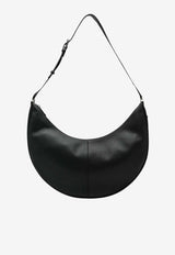 Fendi Large Melon Grained Leather Shoulder Bag Black 7VA691ASIH/S_FENDI-F05TR