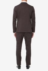 Tagliatore Vesuvio Single-Breasted Suit Brown 2SVS22K01PE080016-M3050-1348
