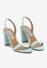 Aquazzura So Nude Block 85 Slingback Sandals Light Blue SNBMIDS0NAPSRZ_73c174df-c58e-4288-b44e-3960904f0697