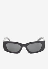 Triangle Logo Cat-Eye Sunglasses