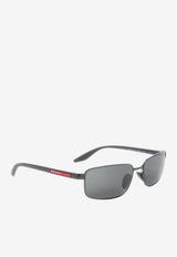 Logo Rectangular Sunglasses