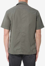 Dolce & Gabbana Logo Patch Buttoned Shirt Green G50E3T-FU5YP-N0755