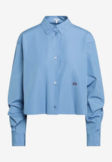 Loewe Boxy Poplin Shirt Light Blue S540Y05XCMCO/S_LOEW-5100