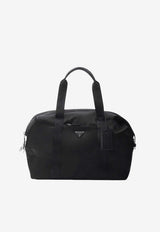 Prada Triangle Logo Saffiano Travel Bag Black 2VC796OOO2DMH/S_PRADA-F0002