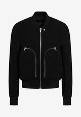 Rick Owens Virgin Wool Bomber Jacket Black RU02E1749WBD/R_RICKO-09
