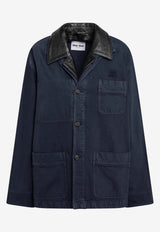 Miu Miu Hematite Oversized Jacket Gray MH2053OOO19R2/S_MIU-F063H