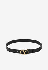 Valentino Garavani VLogo Signature Smooth Leather Belt 7Y2T0SM3IYR/R_VALE-0NO_300-90